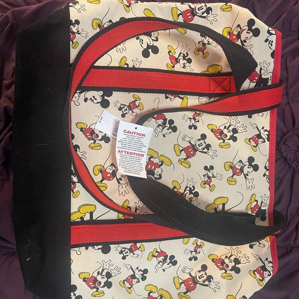 Walt Disney World Mickey Mouse tote bag NWT